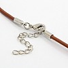 Leather Cord Necklace Making MAK-F002-11-3