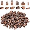 120Pcs 6 Styles Tibetan Style Alloy Cord End FIND-NB0004-49-1