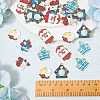 30Pcs 6 Styles Mother's Day Alloy Enamel Pendants ENAM-SZ0003-47-3