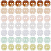 70Pcs 7 Colors Resin Buttons BUTT-TA0001-42-2