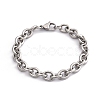 Tarnish Resistant 304 Stainless Steel Cable Chain Bracelets BJEW-I238-09P-4