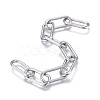 Tarnish Resistant 3.28 Feet 304 Stainless Steel Paperclip Chains X-CHS-F012-05P-2