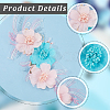 Polyester Embroidery Lace Cloth Patches AJEW-WH20070-077-5