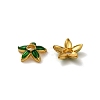 Alloy Enamel Beads Caps FIND-G074-02E-2