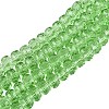 Transparent Glass Beads Strands GLAA-Q114-01A-A10-1