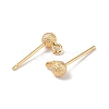 Brass Stud Earring Findings KK-R164-05A-G-2