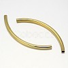 Curved Brass Tube Beads KK-L104-03-2