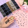 240Pcs 24 Styles Glass Twisted Bugle Beads SEED-YW0003-12-3