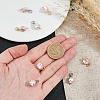 8Pcs 2 Colors Plastic Imitation Pearl Baroque Irregular Pendants PALLOY-FH00109-3