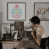 Plastic Hollow Out Drawing Painting Stencils Templates DIY-WH0396-835-4