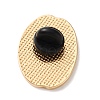 Alarmed Coffee Bean Enamel Brooches AL-I003-03G-01-2