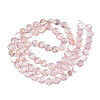 Electroplate Transparent Glass Beads Strands EGLA-N002-27-C01-2