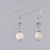 Natural White Moonstone Dangle Earrings EJEW-JE03934-05-1