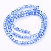 Electroplate Glass Beads Strands EGLA-R030-4x4mm-M-3