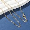 1/20 14K Gold Filled Heart Link Chain Necklaces for Women NJEW-Z068-03G-02-1