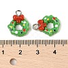 Christmas Theme Opaque Resin Pendants RESI-S08-02O-3