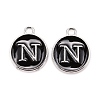 Platinum Plated Alloy Charms ENAM-S118-02N-P-1