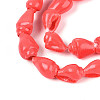 Spray Painted Natural Spiral Shell Beads Strands BSHE-G039-08F-3