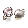 304 Stainless Steel with Rhinestone Pendants STAS-Q346-01P-2