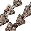 Spray Printed Synthetic Turquoise Beads Strands TURQ-P002-04A-02-2