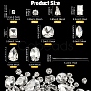 90Pcs 10 Styles Sew on Rhinestone RGLA-YW0002-10-2