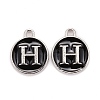 Platinum Plated Alloy Charms X-ENAM-S118-02H-P-1