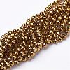 Non-Magnetic Synthetic Hematite Beads Strands G-G092-4mm-1-1