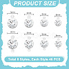 DIY Flat Round Brass Rhinestone Connector Charms & Pendant Jewelry Making Findings Kits DIY-GA0001-69P-2