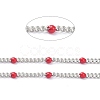 304 Stainless Steel Enamel Curb Chains CHS-P013-01P-04-2