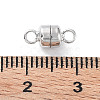 Anti-Tarnish Rhodium Plated 925 Sterling Silver Magnetic Clasps STER-A043-01P-3