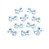 Electroplated Bowknot Resin Cabochons MRMJ-R128-16D-1