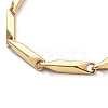 Ion Plating(IP) Unisex 201 Stainless Steel Bar Link Chain Bracelets BJEW-L637-35B-G-2