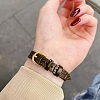 1Pc Leather Textured Bracelet Straps Slide Wristbands for Slide Charms AJEW-CL0001-01A-4
