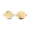 201 Stainless Steel Cabochon Connector Settings X-STAS-F191-15G-F-2