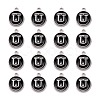 Platinum Plated Alloy Charms X-ENAM-S118-02U-P-2