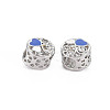 Rack Plating Alloy Enamel European Beads MPDL-N039-133-04-2