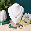 Bust Shaped PU Leather Necklaces Display Stands NDIS-WH0017-13B-4