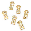 Open Back Bezel Pendants X-PALLOY-TAC0010-08KCG-3