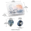 120Pcs 12 Style Electroplate Glass Beads Strands EGLA-YW0001-52-4