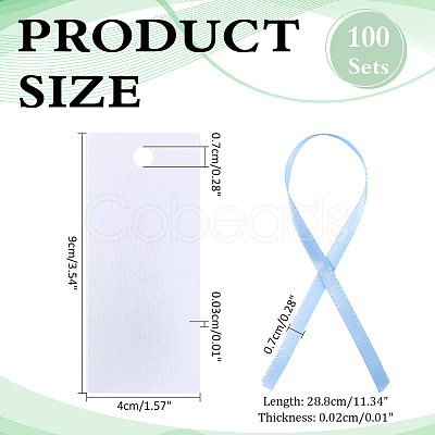 100 Sets Blank Paper Gift Tags CDIS-ME0001-02B-1