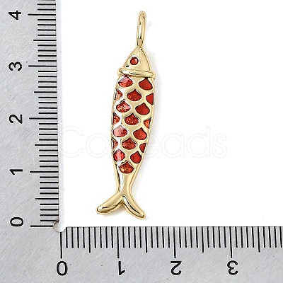 Brass Enamel Pendants KK-CBA960E-06B-G-1