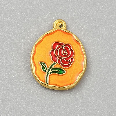Alloy Enamel Pendants FIND-WH20032-61B-1