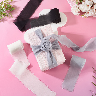 3 Rolls 3 Colors Polyester Ribbon OCOR-TA0003-28C-1