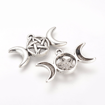 Tibetan Style Alloy Pendants TIBE-Q070-51AS-RS-1