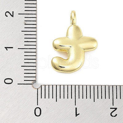 Rack Plating Brass Balloon Letter Pendants LS-KK-C050-01G-T-1