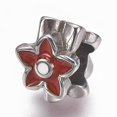 304 Stainless Steel Beads STAS-F195-049P-03-1