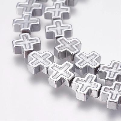 Grade AA Non-Magnetic Synthetic Hematite Bead Strands G-G652-20C-1