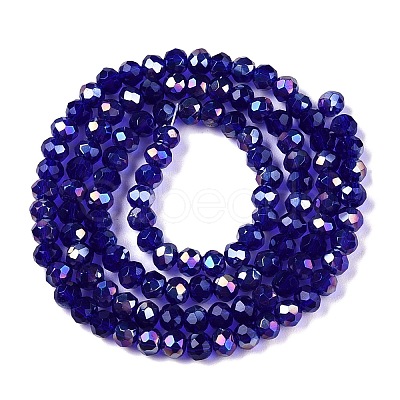 Electroplate Glass Beads Strands EGLA-A044-T3mm-B06-1