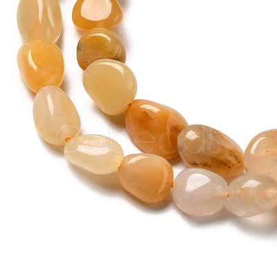 Natural Yellow Aventurine Beads Strands G-I351-B02-1