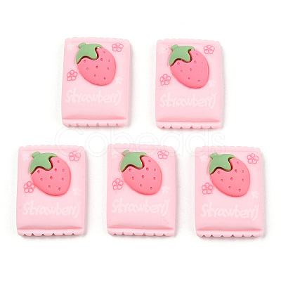 Opaque Resin Imitation Food Cabochons CRES-YWC0002-01A-1